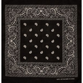 Black Fashion Bandana with Custom Imprint